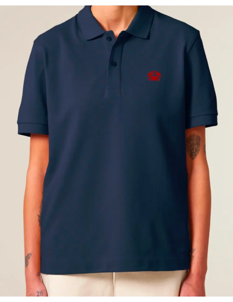 Polo brodé en coton biologique – DARÜ Local Clothing | Mode éthique vendéenne