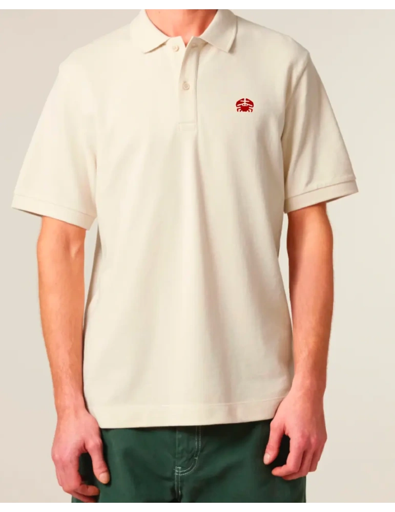 Polo brodé en coton biologique – DARÜ Local Clothing | Mode éthique vendéenne