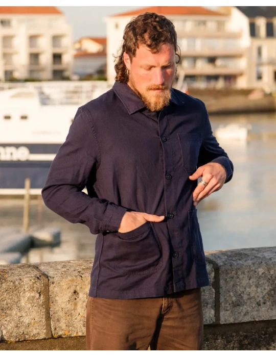 Veste worker coton et lin DARÜ