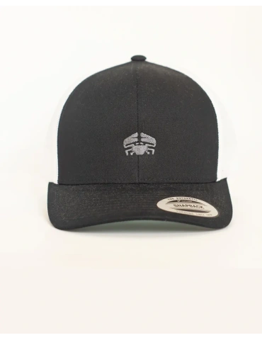 Casquette Trucker DARÜ – casquette Brodé crabe France – Style Vintage Unisexe 2