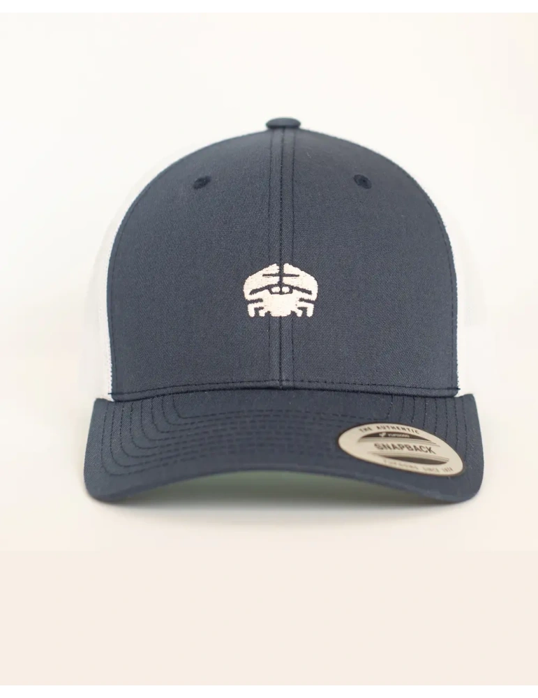 Casquette Trucker DARÜ – casquette Brodé crabe France – Style Vintage Unisexe