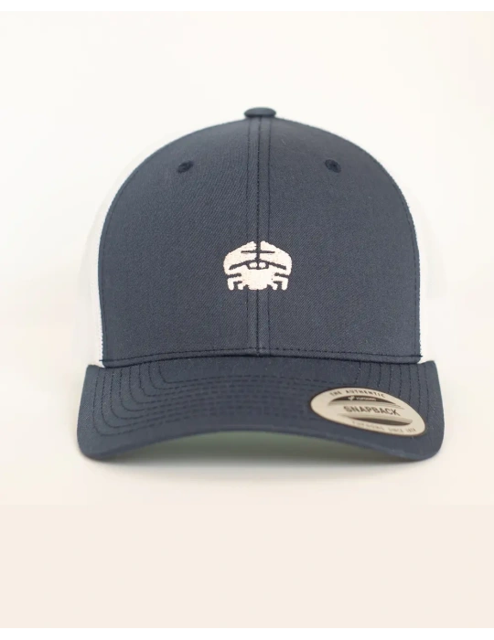 Casquette Trucker DARÜ – casquette Brodé crabe France – Style Vintage Unisexe