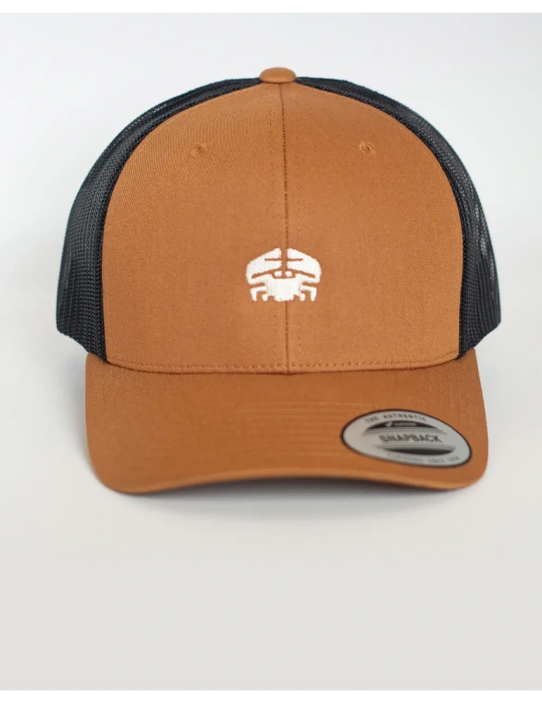 Casquette Trucker DARÜ – casquette Brodé crabe France – Style Vintage Unisexe