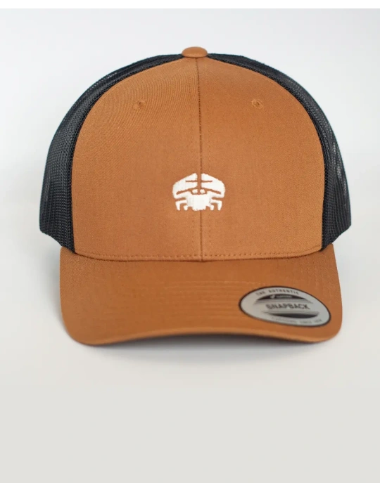 Casquette Trucker DARÜ – casquette Brodé crabe France – Style Vintage Unisexe