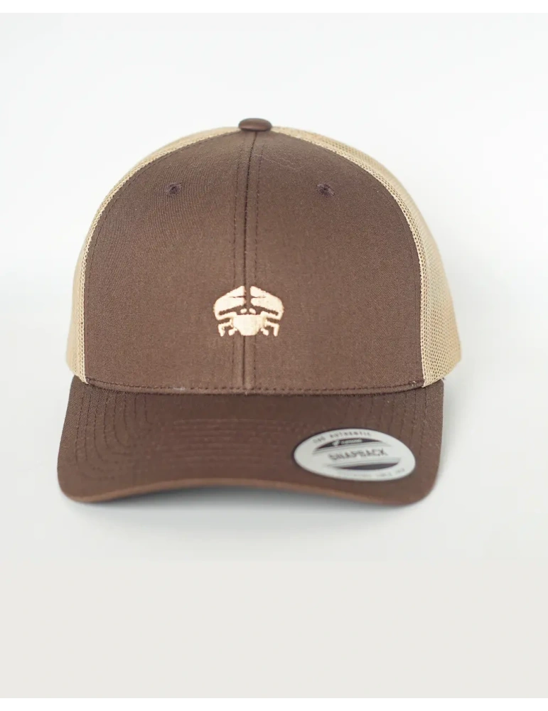 Casquette Trucker DARÜ – casquette Brodé crabe France – Style Vintage Unisexe