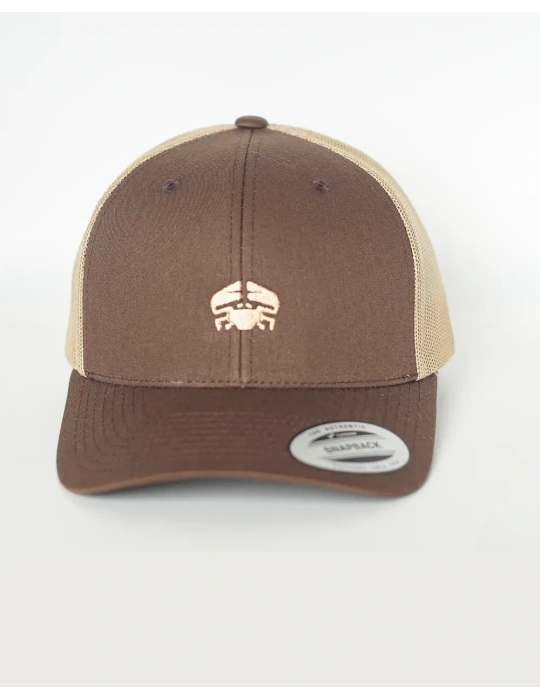 Casquette Trucker DARÜ – casquette Brodé crabe France – Style Vintage Unisexe