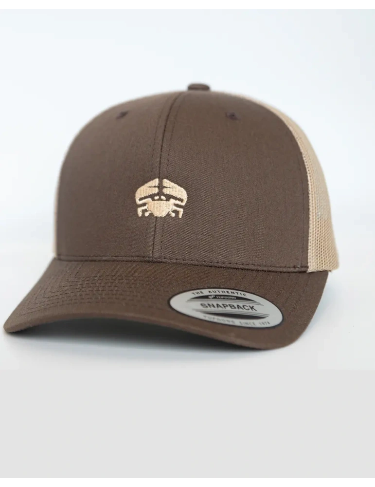 Casquette Trucker DARÜ – casquette Brodé crabe France – Style Vintage Unisexe