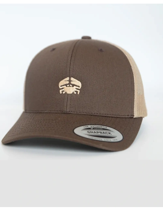 Casquette Trucker DARÜ – casquette Brodé crabe France – Style Vintage Unisexe