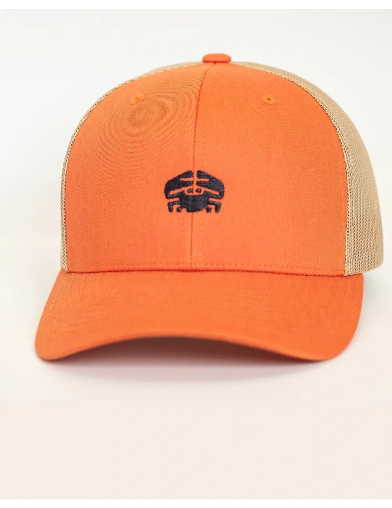 Casquette Trucker DARÜ – casquette Brodé crabe France – Style Vintage Unisexe