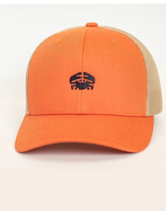 Casquette Trucker DARÜ – casquette Brodé crabe France – Style Vintage Unisexe