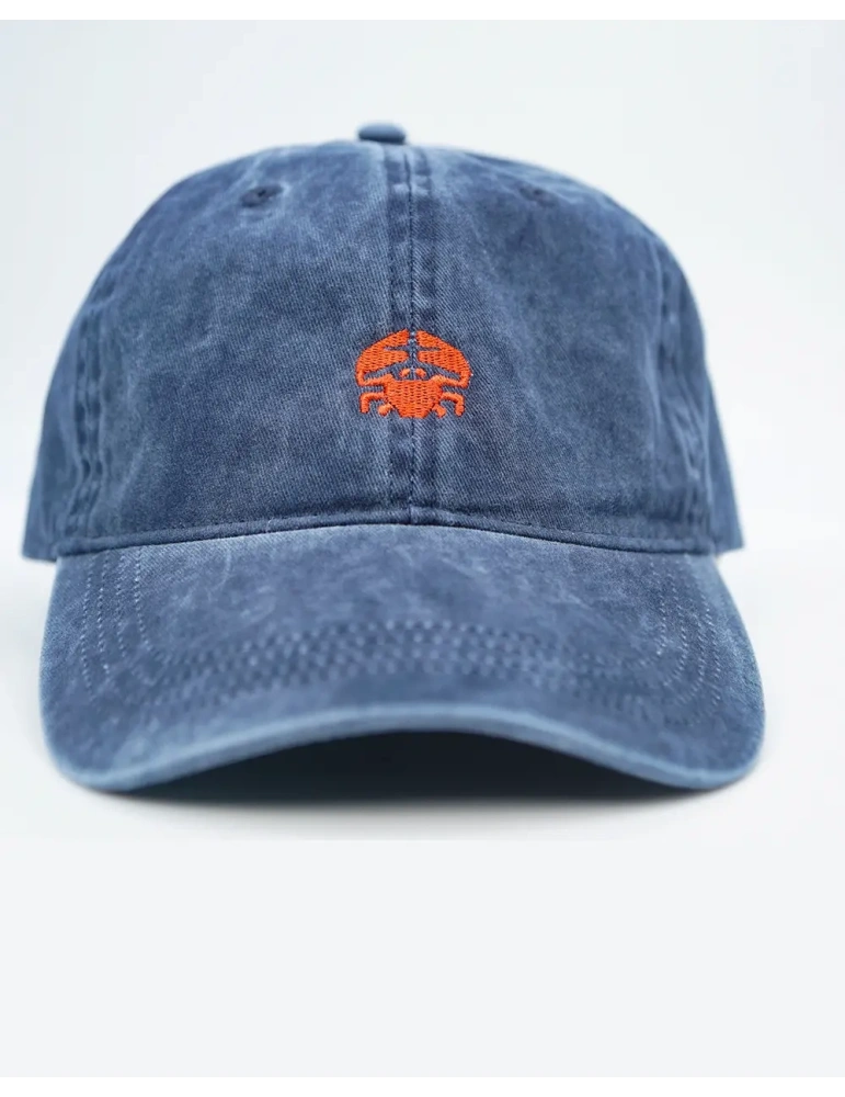Casquette délavée unisexe – Broderie crabe DARÜ en Vendée