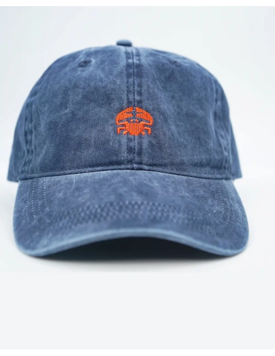 Casquette délavée unisexe – Broderie crabe DARÜ en Vendée