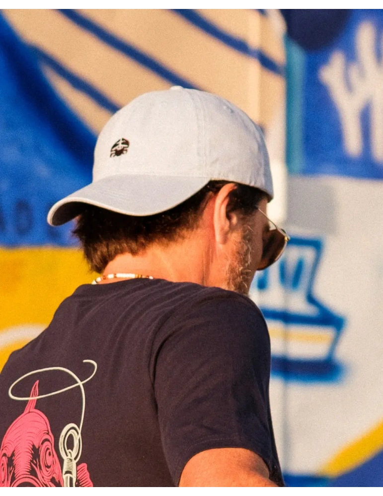 Casquette délavée unisexe – Broderie crabe DARÜ en Vendée