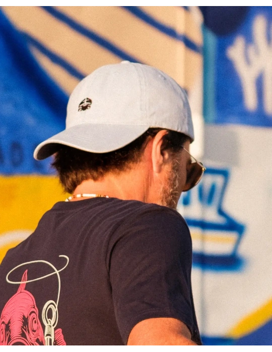 Casquette délavée unisexe – Broderie crabe DARÜ en Vendée