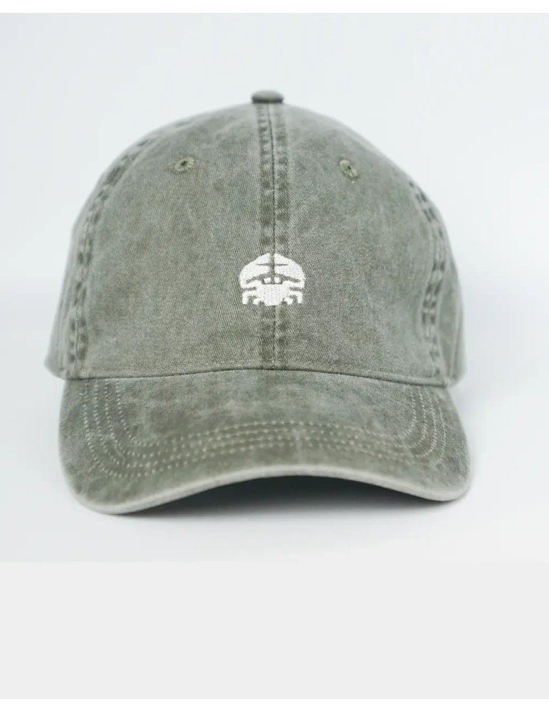 Casquette délavée unisexe – Broderie crabe DARÜ en Vendée