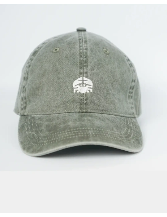 Casquette délavée unisexe – Broderie crabe DARÜ en Vendée
