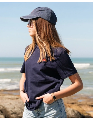 Tee-shirt brodé unisexe DARÜ – Coton bio – Crabe côté cœur 2