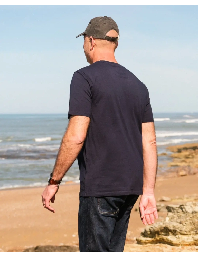 Tee-shirt brodé unisexe DARÜ – Coton bio – Crabe côté cœur