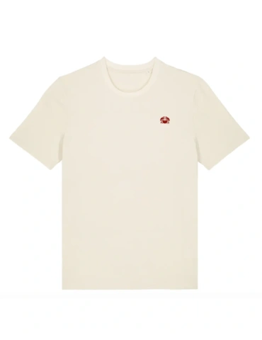 Tee-shirt brodé unisexe DARÜ – Coton bio – Crabe côté cœur 2