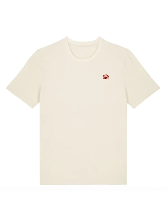 Tee-shirt brodé unisexe DARÜ – Coton bio – Crabe côté cœur