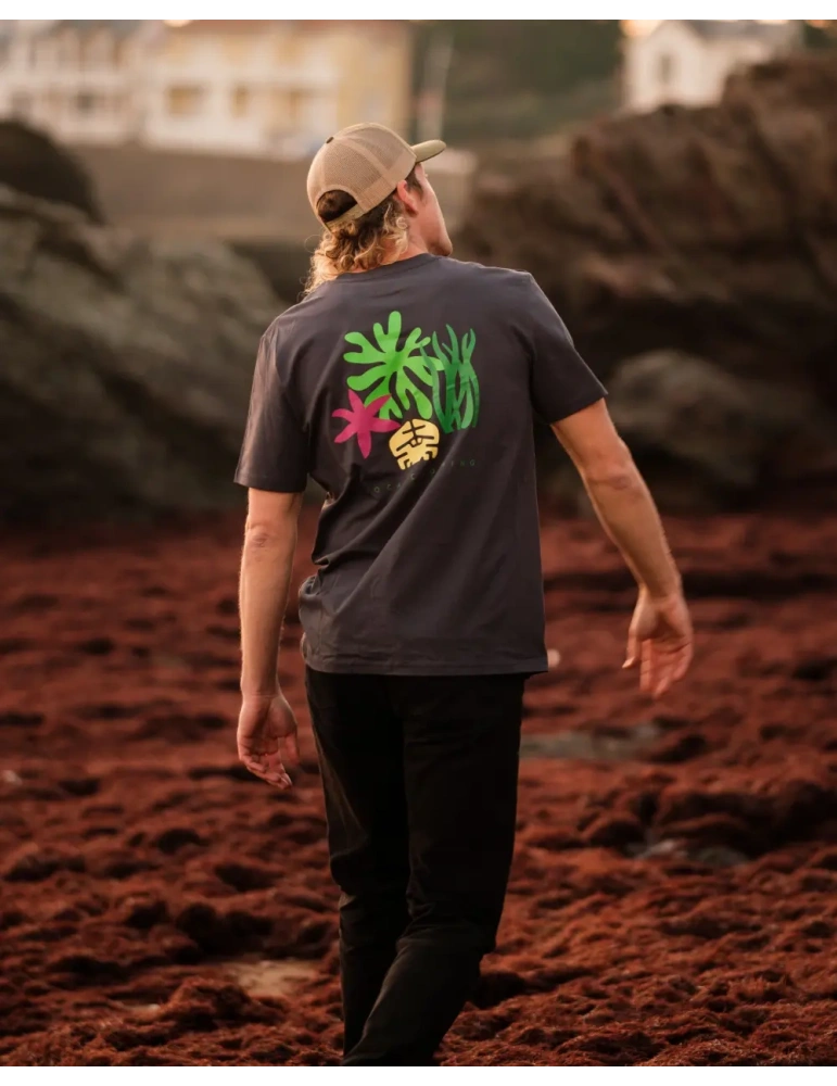 Tee-shirt “Algues & Crabe” en coton bio – DARÜ Local Clothing | Mode vendéenne éthique