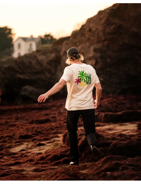 Tee-shirt “Algues & Crabe” en coton bio – DARÜ Local Clothing | Mode vendéenne éthique