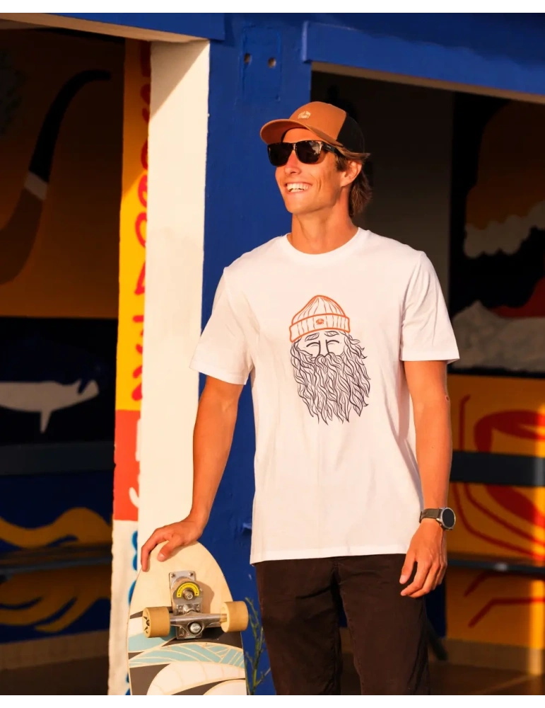 T-shirt bio unisexe “Narcisse Pelletier” – Sérigraphie algues – Histoire vraie vendéenne