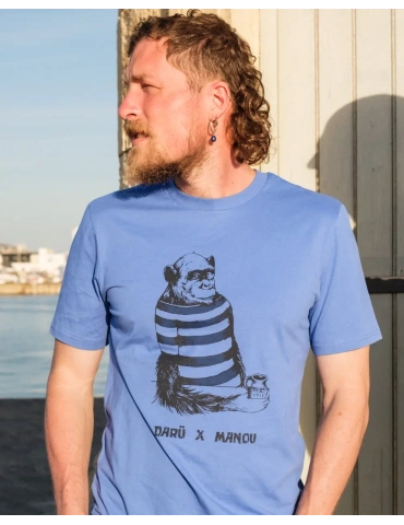 ee-shirt Singe DARÜ x Manou – Anecdote vendéenne – Coton bio