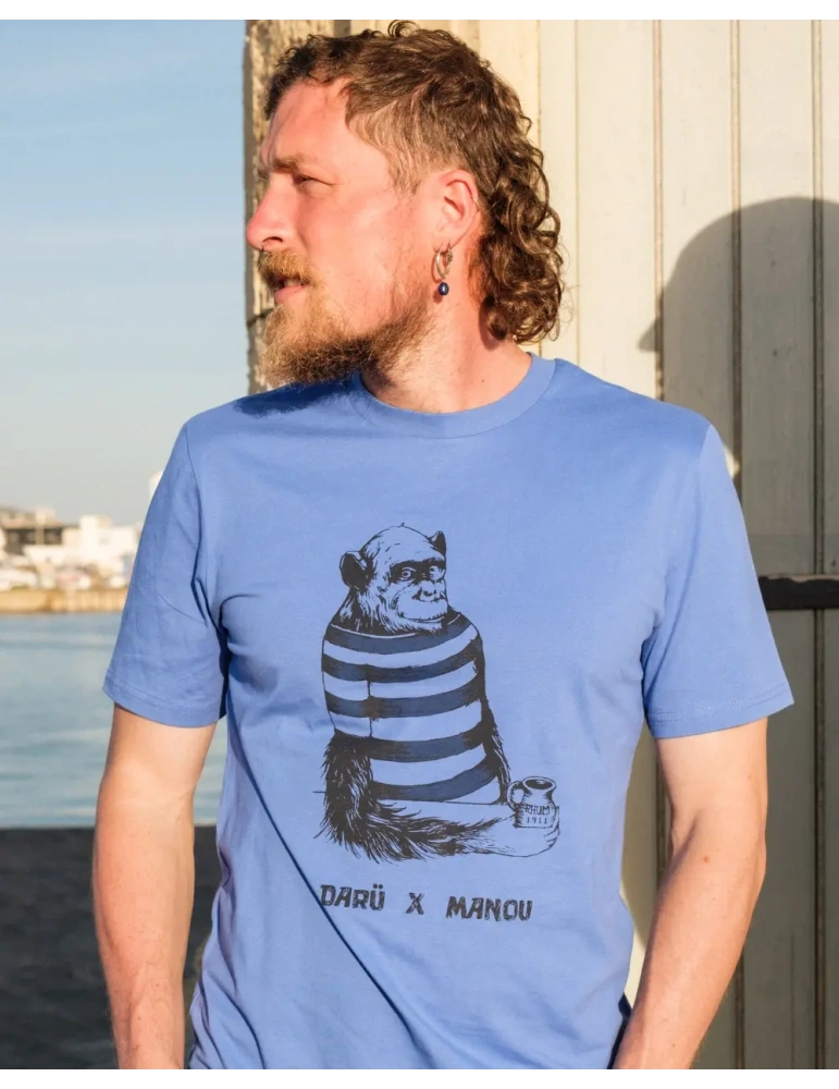 ee-shirt Singe DARÜ x Manou – Anecdote vendéenne – Coton bio