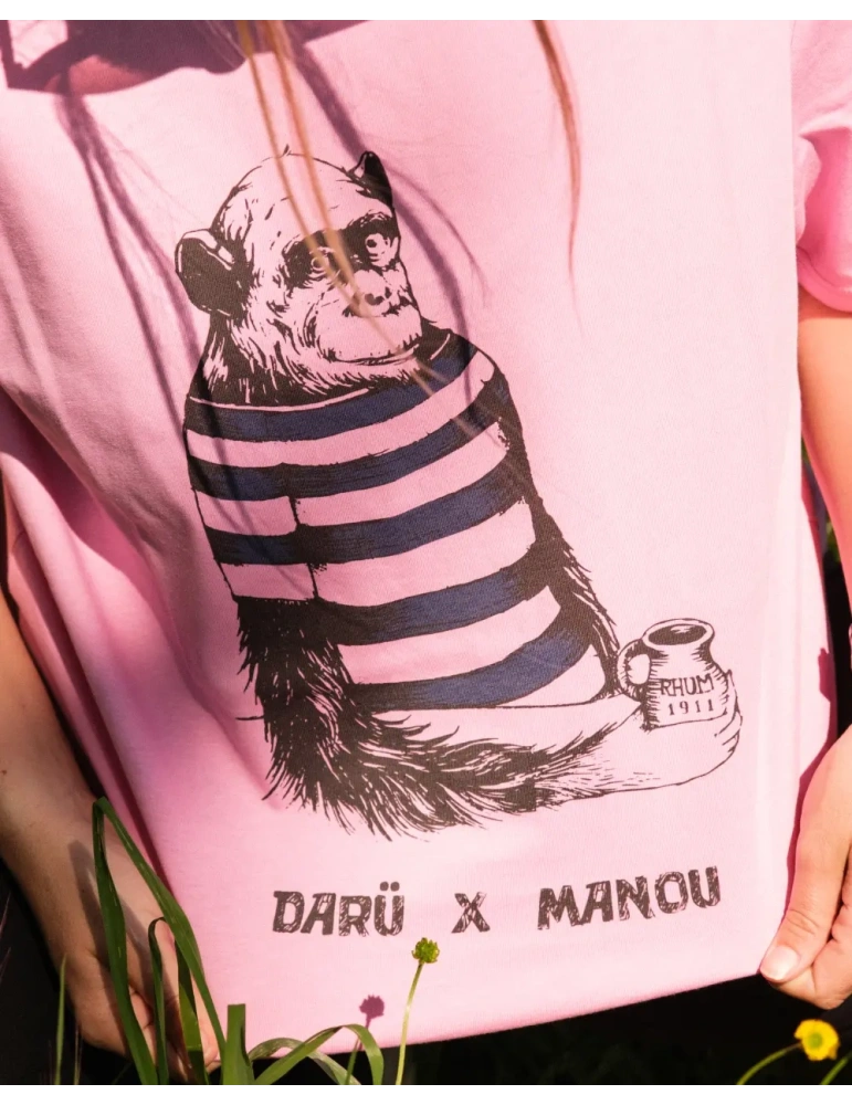 ee-shirt Singe DARÜ x Manou – Anecdote vendéenne – Coton bio