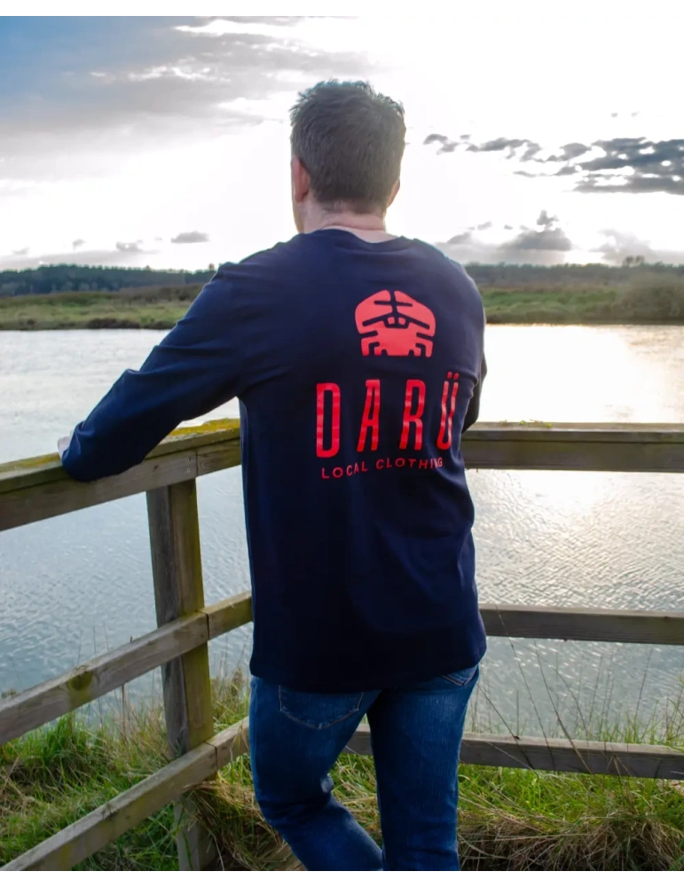 T-shirt Manches Longues DARÜ – Coton Bio – Sérigraphie Française – Style Unisexe
