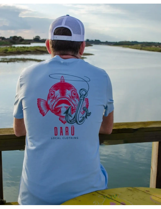 Tee-shirt Fish DARÜ – "Tu mords ou tu files ?" – Coton bio unisexe