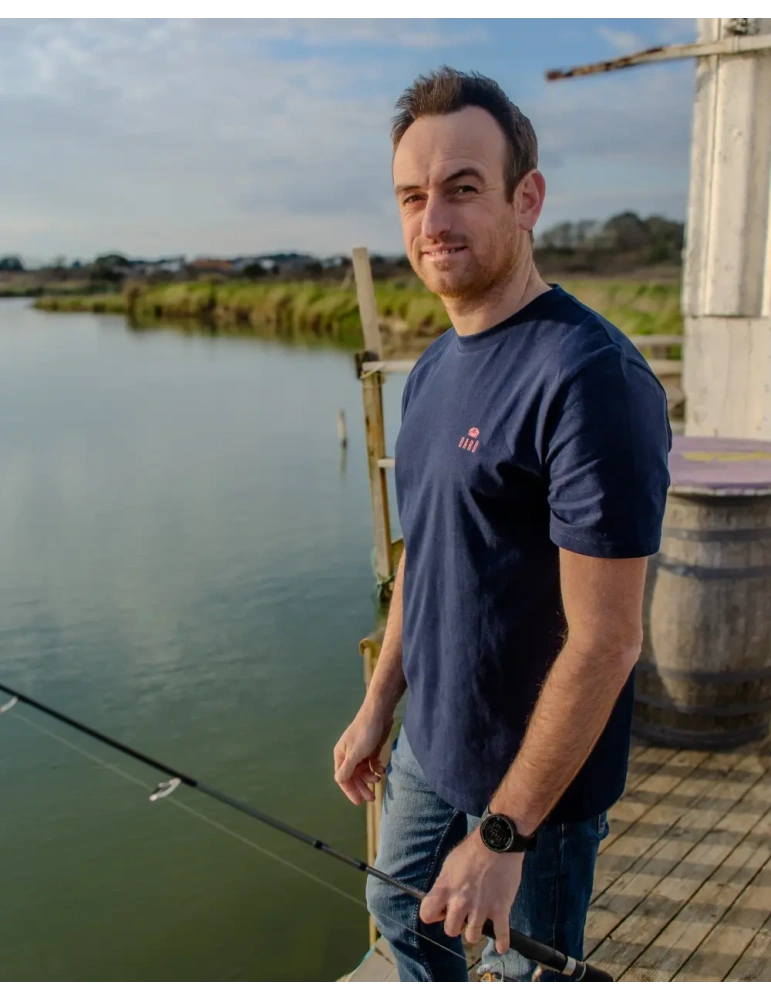 Tee-shirt Fish DARÜ – "Tu mords ou tu files ?" – Coton bio unisexe