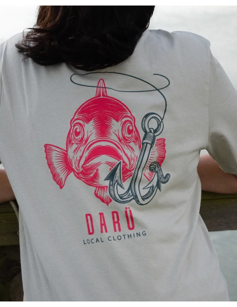 Tee-shirt Fish DARÜ – "Tu mords ou tu files ?" – Coton bio unisexe