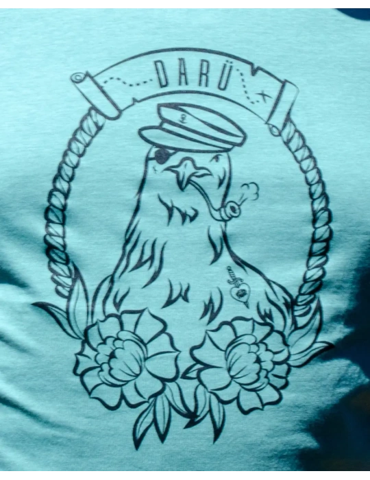 Tee-shirt mouette tatouage old-school – Unisexe – DARÜ