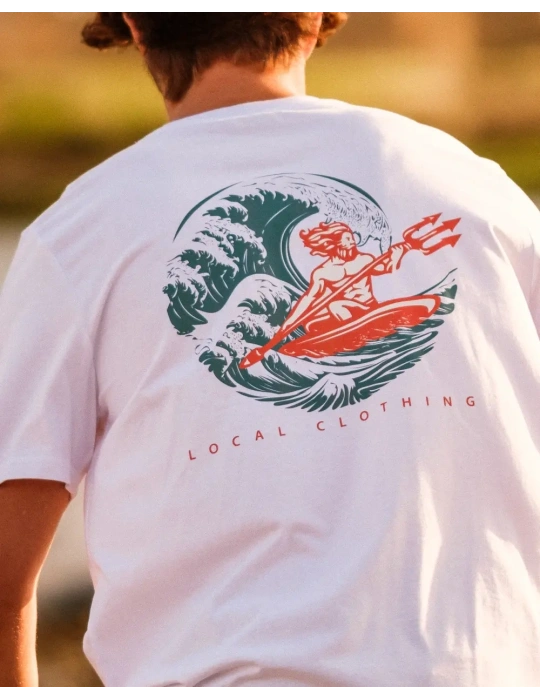 Tee-shirt Poséidon Rider – DARÜ Local Clothing | Coton bio & design surf