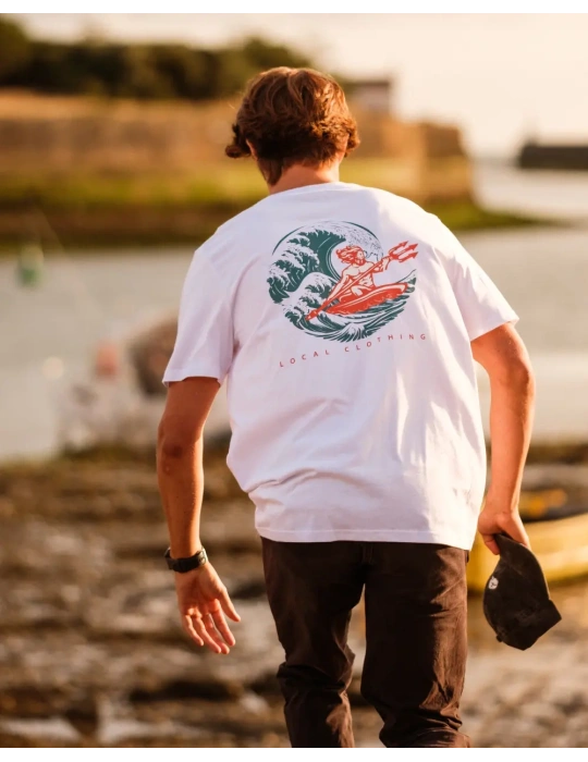 Tee-shirt Poséidon Rider – DARÜ Local Clothing | Coton bio & design surf