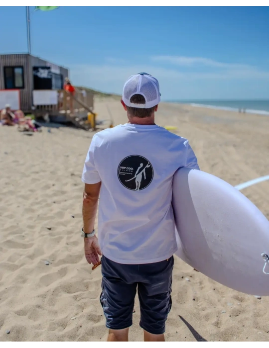 Tee-shirt Keep Cool Surfing x DARÜ – Collaboration locale surf Brétignolles-Sur-Mer
