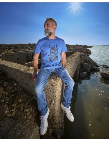 Tee-shirt Marin DARÜ – Illustration Vendéenne – Coton Bio – Made in France 2