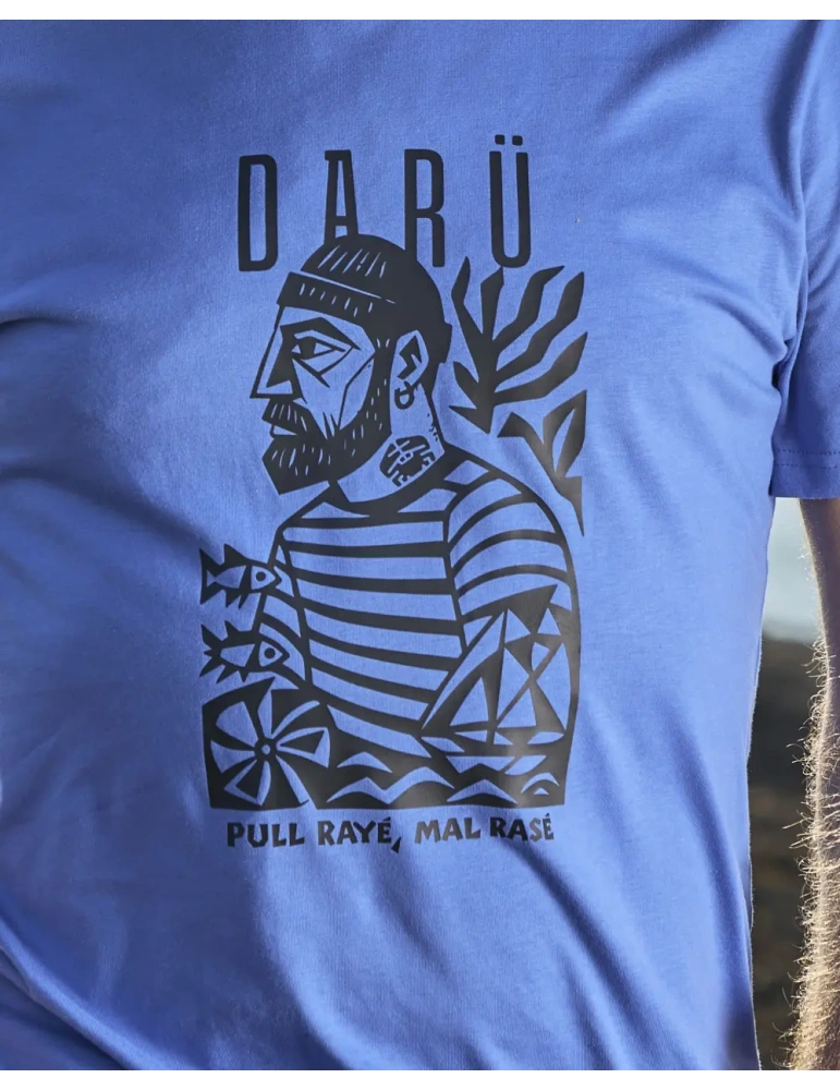 Tee-shirt Marin DARÜ – Illustration Vendéenne – Coton Bio – Made in France