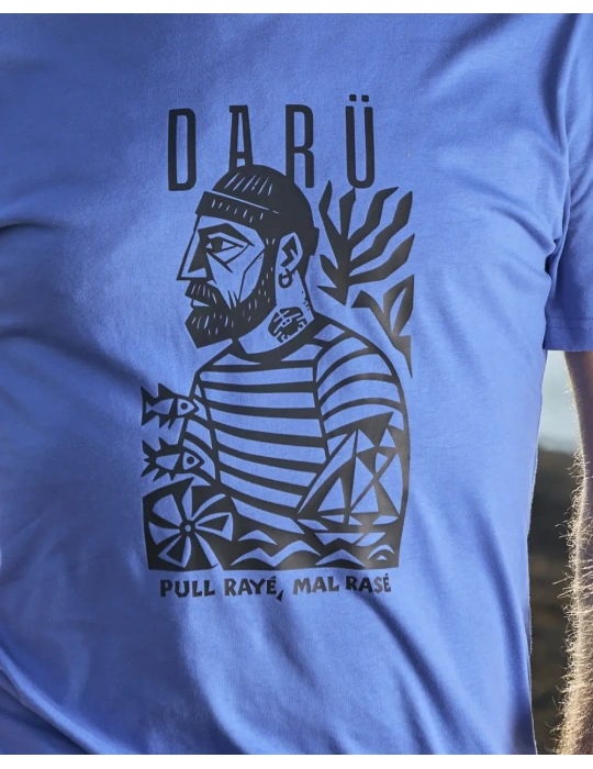 Tee-shirt Marin DARÜ – Illustration Vendéenne – Coton Bio – Made in France
