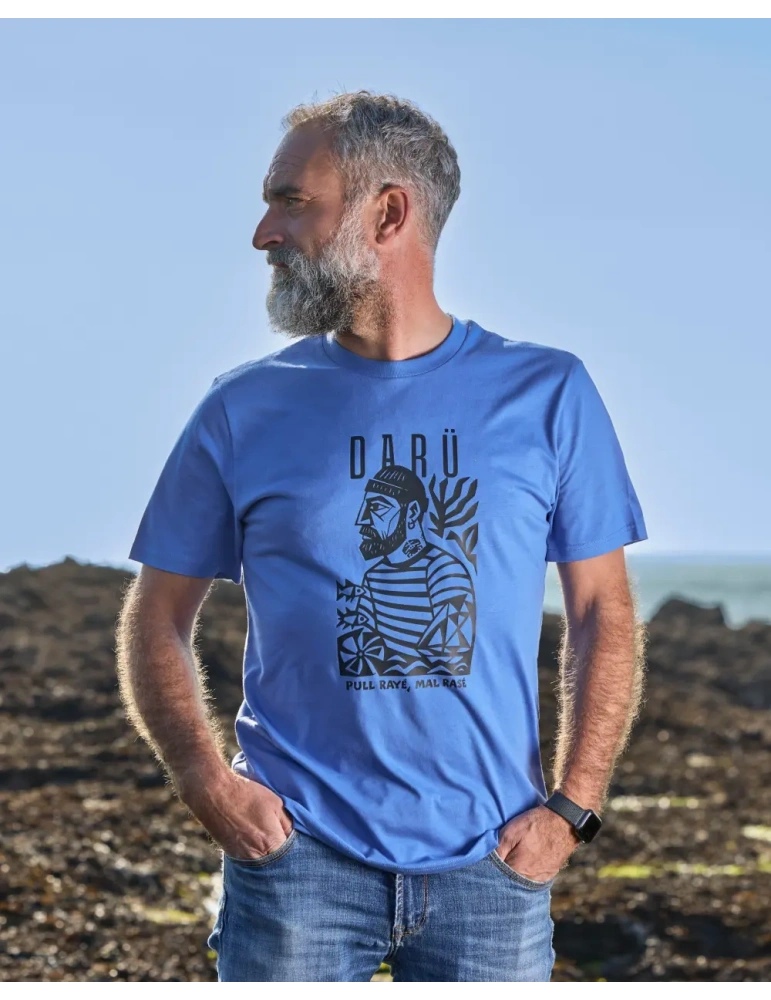 Tee-shirt Marin DARÜ – Illustration Vendéenne – Coton Bio – Made in France