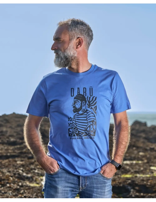 Tee-shirt Marin DARÜ – Illustration Vendéenne – Coton Bio – Made in France