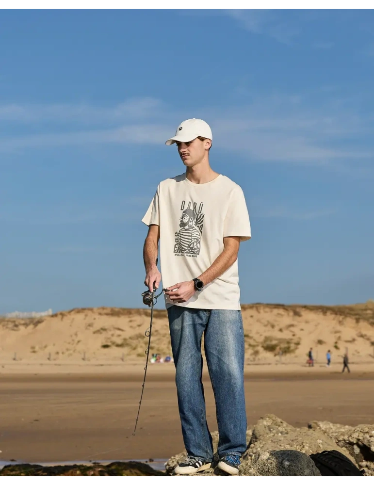 Tee-shirt Marin DARÜ – Illustration Vendéenne – Coton Bio – Made in France