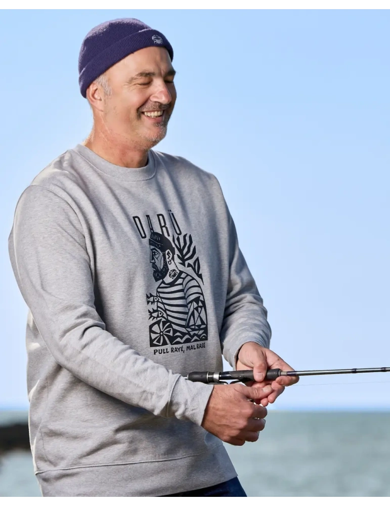 Sweat Marin DARÜ – Coton Bio 350g – Illustration Vendéenne