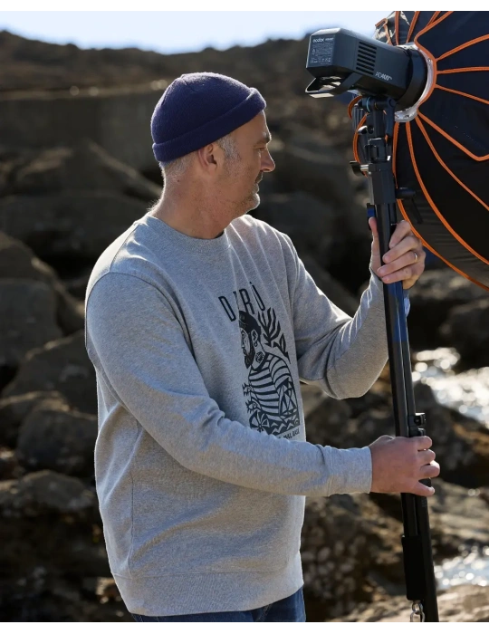 Sweat Marin DARÜ – Coton Bio 350g – Illustration Vendéenne