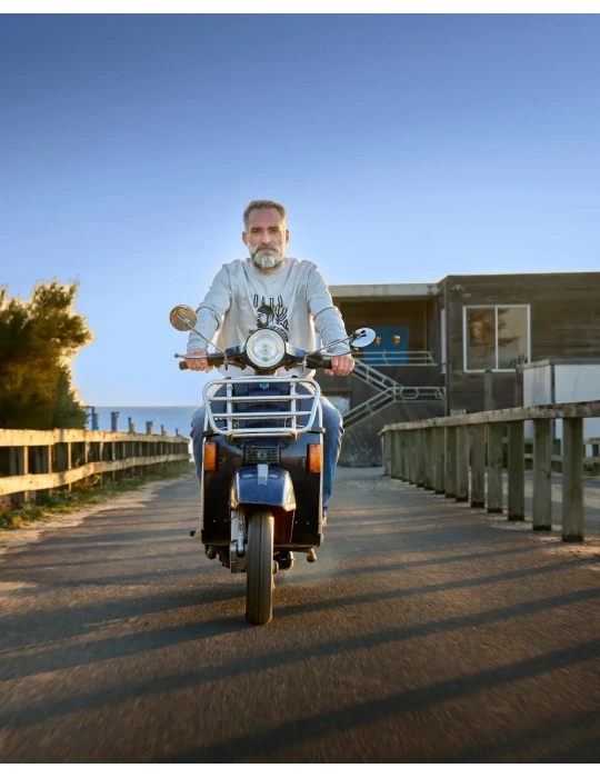 Sweat Marin DARÜ – Coton Bio 350g – Illustration Vendéenne