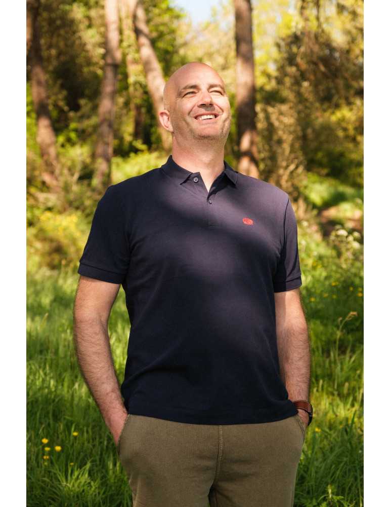 Polo brodé en coton biologique – DARÜ Local Clothing | Mode éthique vendéenne