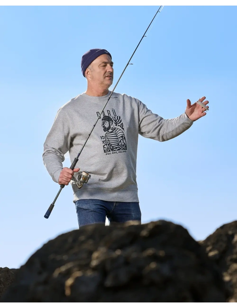 Sweat Marin DARÜ – Coton Bio 350g – Illustration Vendéenne