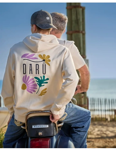 Sweat à capuche Floral Spirit – Coton bio 350 g/m² – DARÜ